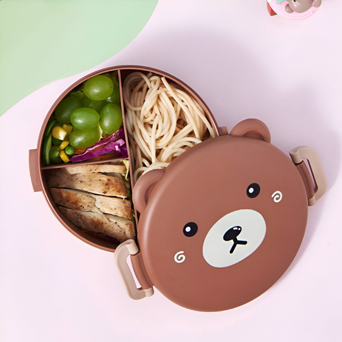 Bear Tiffin Box ( Fork & Spoon Included ) - Image 3