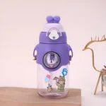 Cute Water Bottles With Straw and Sticker pack - Image 3