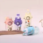 Cute Water Bottles With Straw and Sticker pack - Image 4