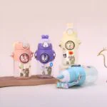 Cute Water Bottles With Straw and Sticker pack - Image 4