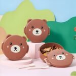 Bear Tiffin Box ( Fork & Spoon Included ) - Image 2