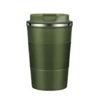 Travel Coffee Mug (380ml, Brown) with Grip - Image 3