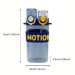 Latest Cute Design Dual Drinking Lid Plastic Water Bottle With Straw and Strap(550ml) - Image 5