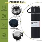 Double Wall Vaccum Flask Set Thermo 500ml Vacuum Insulated Bottle - Image 9