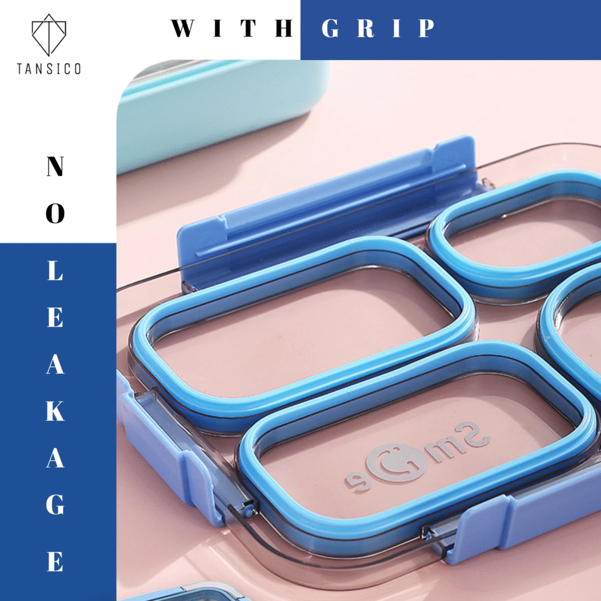 950ml 4 Compartments with Storage Box Leak-Proof Stainless Steel Lunch Box 4 Containers Lunch Box - Image 7