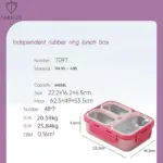 3 compartment Leak proof Steel Lunch Box -620ml - Image 7