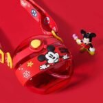 Leak Proof Kid’s Cartoon Water Bottle with Ribbon Strap and Silicone Straw Lid  420 ML - Image 2