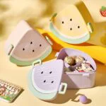 Watermelon Bento Boxes for Afternoon Tea Fruit Leakproof Salad Lunch Containers for Work Picnic Travel Microwave Dishwasher Available - Image 2