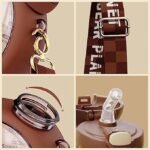 Kids Drink, Kids, Cute, Shoulder Strap, Adjustable, Cold Insulation, Multi-purpose, Water Bottle with Straw (Brown) 500ML - Image 2