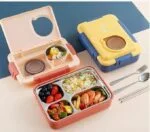 Lunch Box 800 ml  Leak Proof Insulated Stainless Steel Tiffin Box with Multiple Compartments for Kids, Office, School & College - Image 10