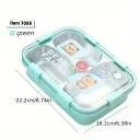 Bear Family Leak Proof Lunch box Stainless Steel Box with 1 Spoon & Chopstick 3 Containers Lunch Box (750 ml, Thermoware) - Image 8