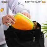 Three Layer Burger Shape 500ML Lunch Box Perfect for Salads, Sandwiches, and Snacks - Image 5