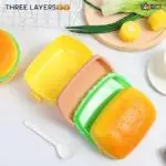 Three Layer Burger Shape 500ML Lunch Box Perfect for Salads, Sandwiches, and Snacks - Image 4