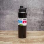 Double walled thermos bottle stainless steel matte black colour 1000ML