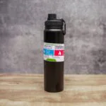 Double walled thermos bottle stainless steel matte black colour 1000ML