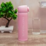 Vacuum Flask Stainless Steel Water Bottle (Enjoy Your Life) Slogan For Kids 500 ml Bottle - Image 3