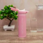 Vacuum Flask Stainless Steel Water Bottle (Enjoy Your Life) Slogan For Kids 500 ml Bottle - Image 5