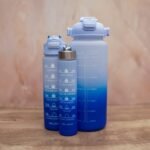 Set Of 3 Leakproof Durable Unbreakable Tritan Water Bottle With Motivational Time Marker,Sipper Bottle For Adults,Water Bottle For Gym,Office 2 Liter - Image 4