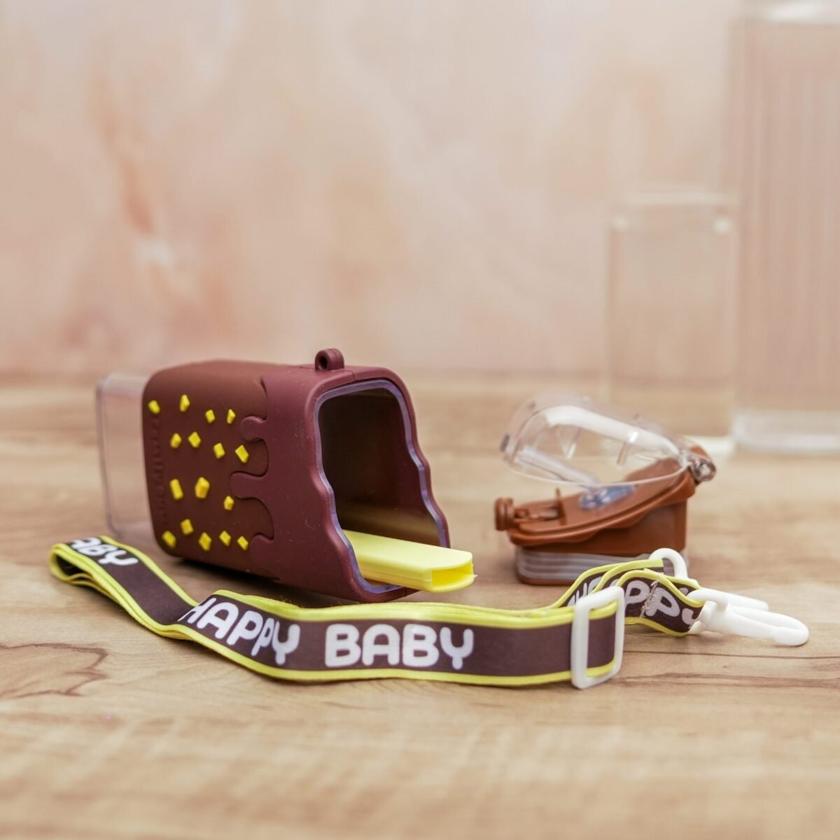 PORTABLE CUTE WATER BOTTLE FOR KIDS, UNIQUE ICE CREAM SHAPE WATER CUP, POPSICLE SHAPED PLASTIC KETTLE WITH STRAW, ADJUSTABLE SHOULDER STRAP - Image 8