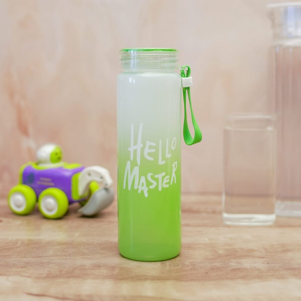 Hello Master Borosilicate Glass Water Bottle 450ML - Image 5