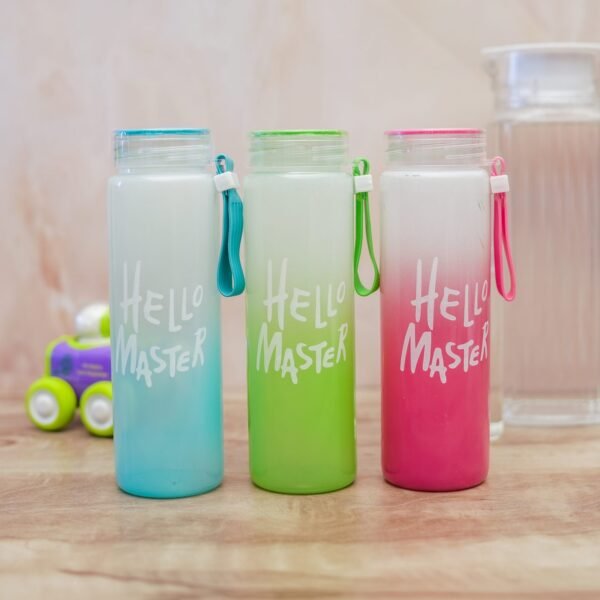 Hello Master Borosilicate Glass Water Bottle 450ML