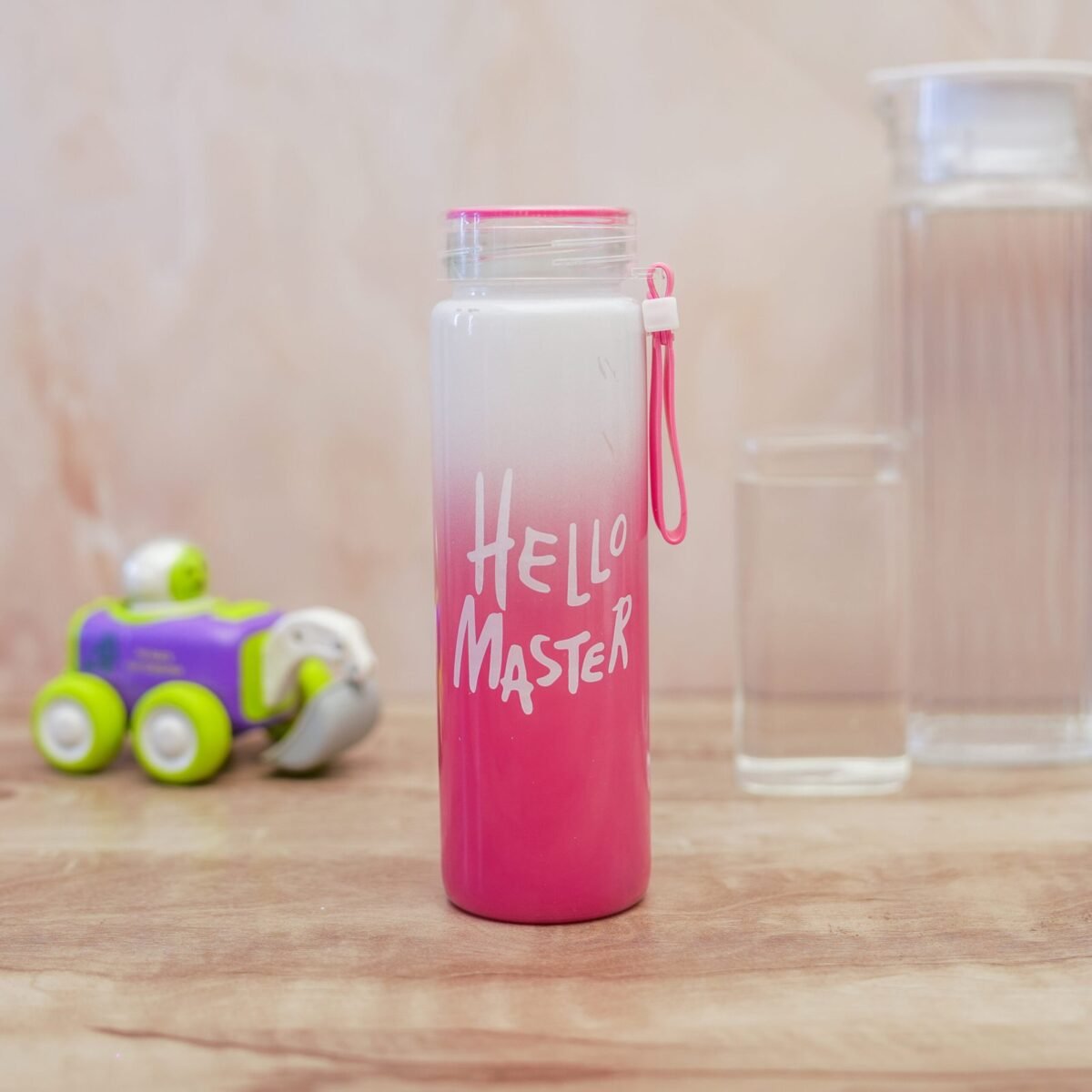 Hello Master Borosilicate Glass Water Bottle 450ML - Image 3