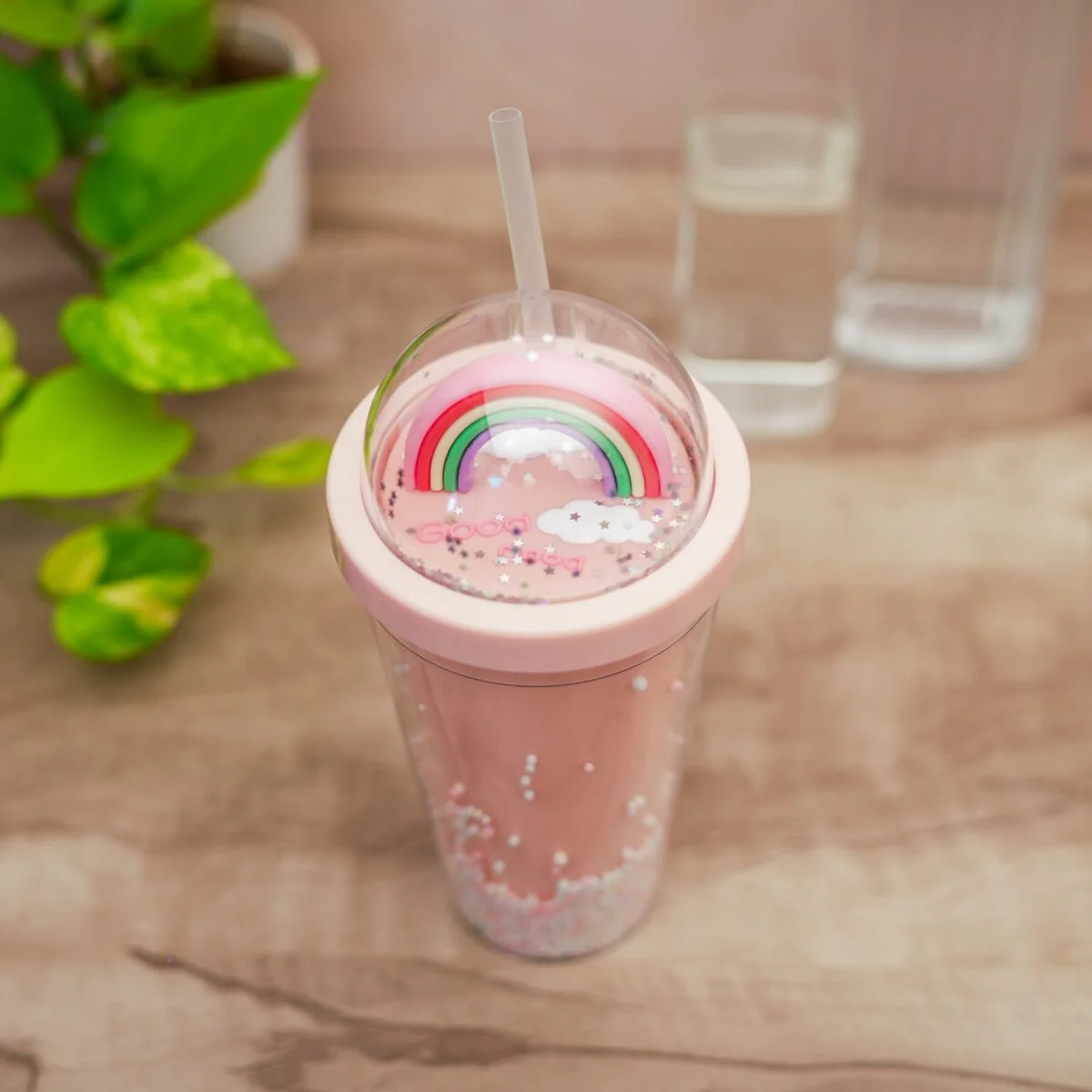 Random Design Printed Sipper Bottle Slide Open Water Mason Jar Tumbler with Straw Bottle for Boys and Girls SchoolTuitionGym (Multicolor) - Image 3