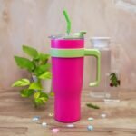MULBERRY PINK TUMBLER WITH STICKER