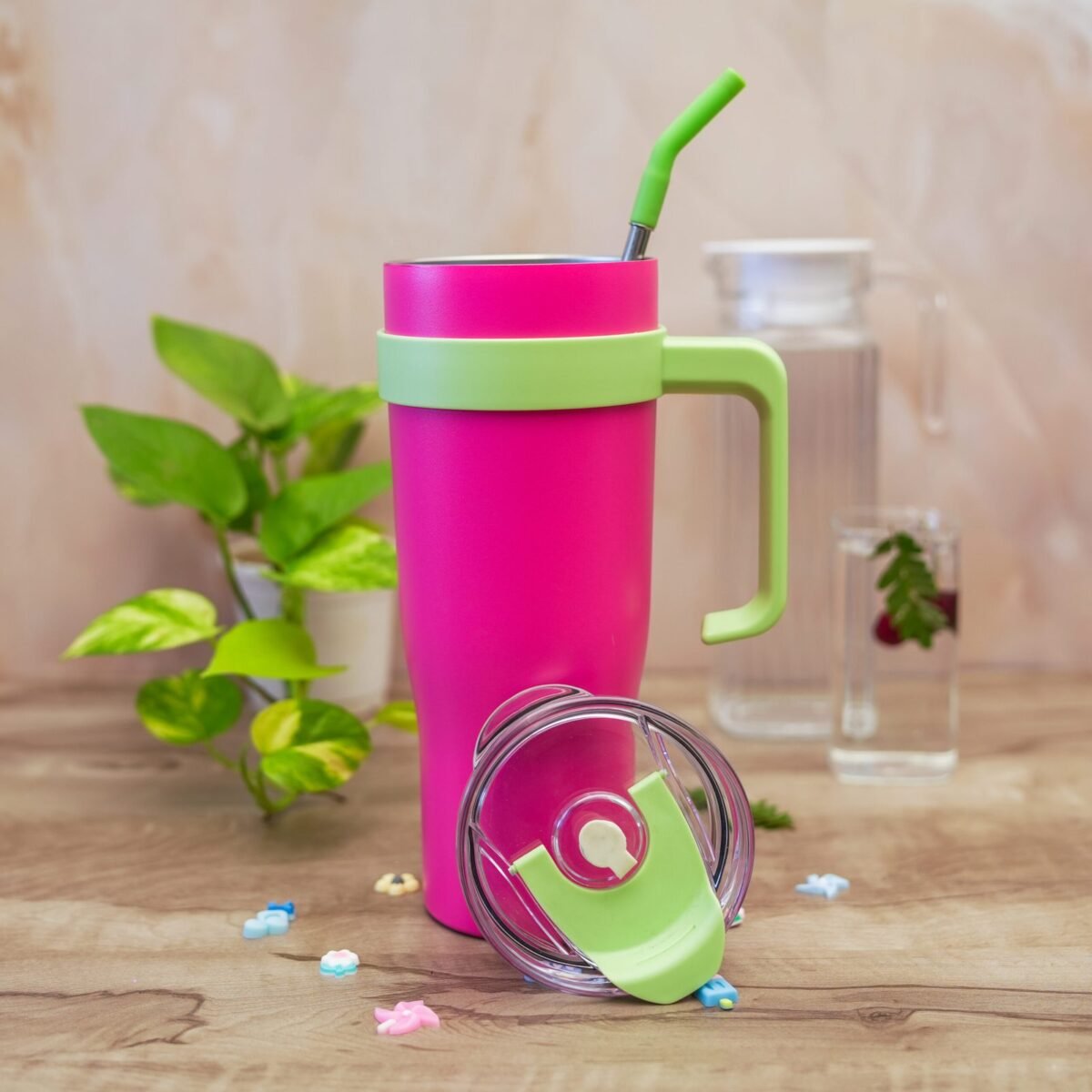 MULBERRY PINK TUMBLER WITH STICKER - Image 8