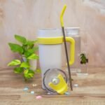 SHINING YELLOW TUMBLER WITH STICKER - Image 2