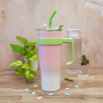 SHINING PINK TUMBLER WITH STICKER