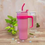 BABY PINK TUMBLER WITH STICKER