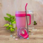 BABY PINK TUMBLER WITH STICKER - Image 2