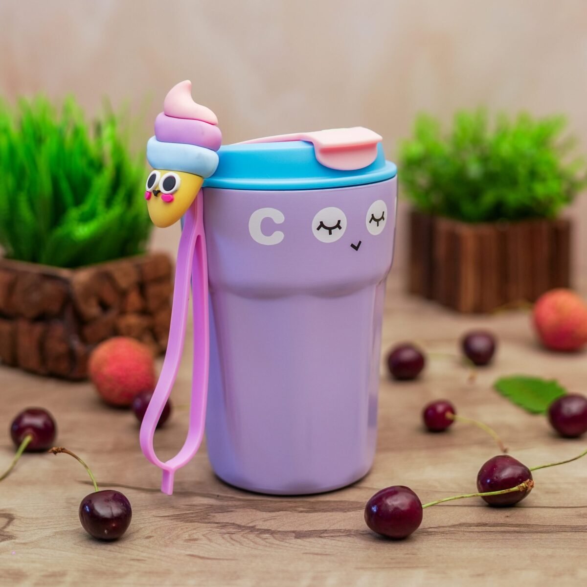 Insulated Coffee Mug with Lid Vacuum Cup(450ml) - Image 5