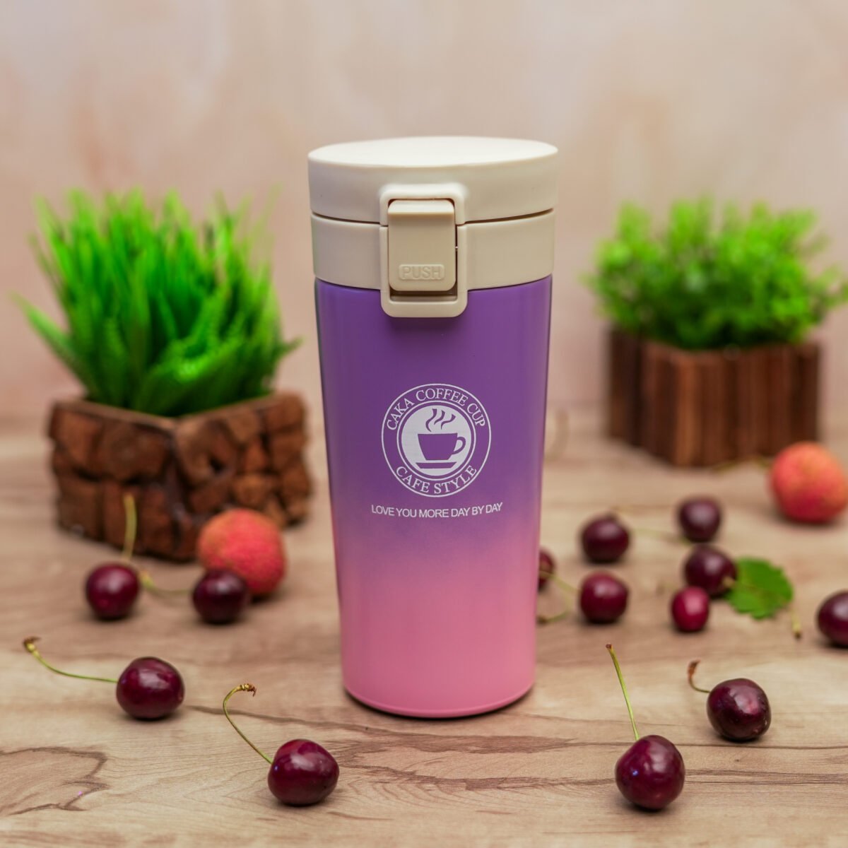 Thermos Flask with Lid Insulated Travel Tea and Coffee Mug Portable Thermal Cup Stainless Steel Vacuum Insulated Tumbler Cup for Hot & Cold Drinks, 400ml - Image 5