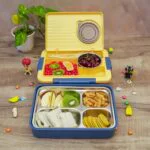 Lunch Box 800 ml Leak Proof Insulated Stainless Steel Tiffin Box with Multiple Compartments for Kids, Office, School & College - Image 2