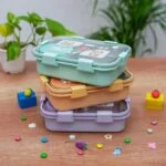 Bear Family Leak Proof Lunch box Stainless Steel Box with 1 Spoon & Chopstick 3 Containers Lunch Box  (750 ml, Thermoware) - Image 5