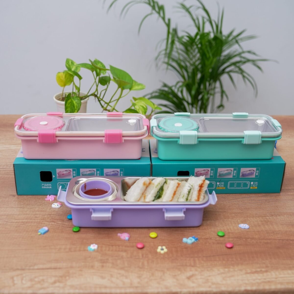 Lunch Buddy Stainless Steel Bento Lunch Box- For Solid Foods - Image 7