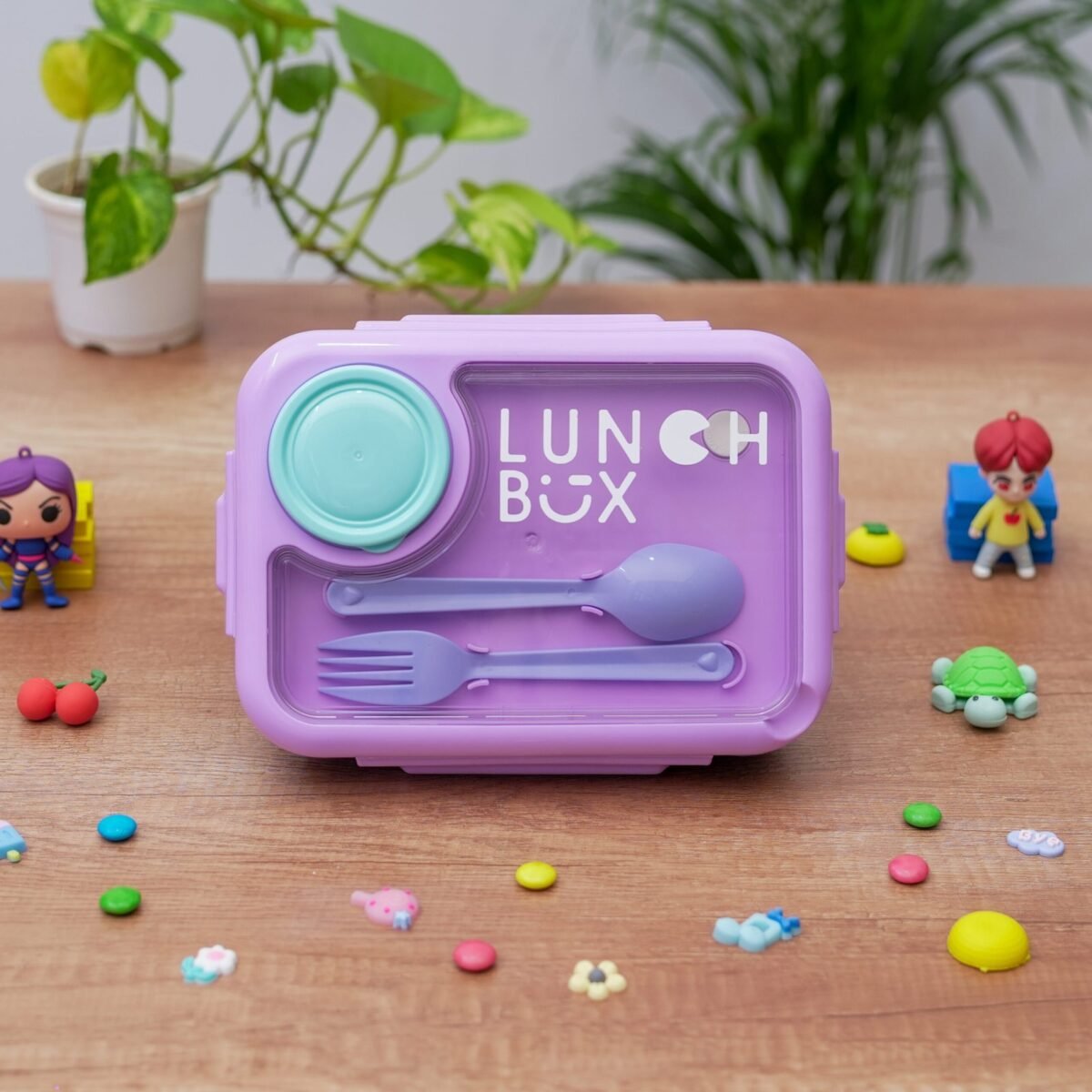 Leakproof Bento Box, Detachable Stainless Steel Tray for Warm Water Insulation 3 Containers Lunch Box  (750 ml) - Image 3