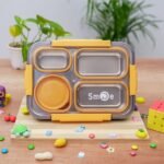 950ml 4 Compartments with Storage Box Leak-Proof Stainless Steel Lunch Box 4 Containers Lunch Box - Image 4