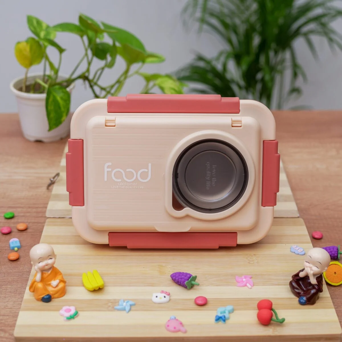 Lunch Box 800 ml  Leak Proof Insulated Stainless Steel Tiffin Box with Multiple Compartments for Kids, Office, School & College - Image 3