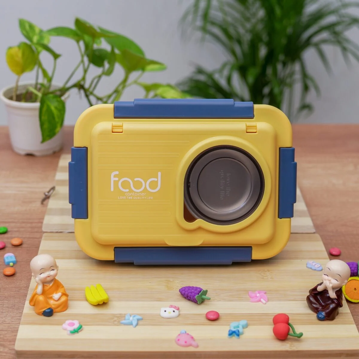 Lunch Box 800 ml  Leak Proof Insulated Stainless Steel Tiffin Box with Multiple Compartments for Kids, Office, School & College - Image 4