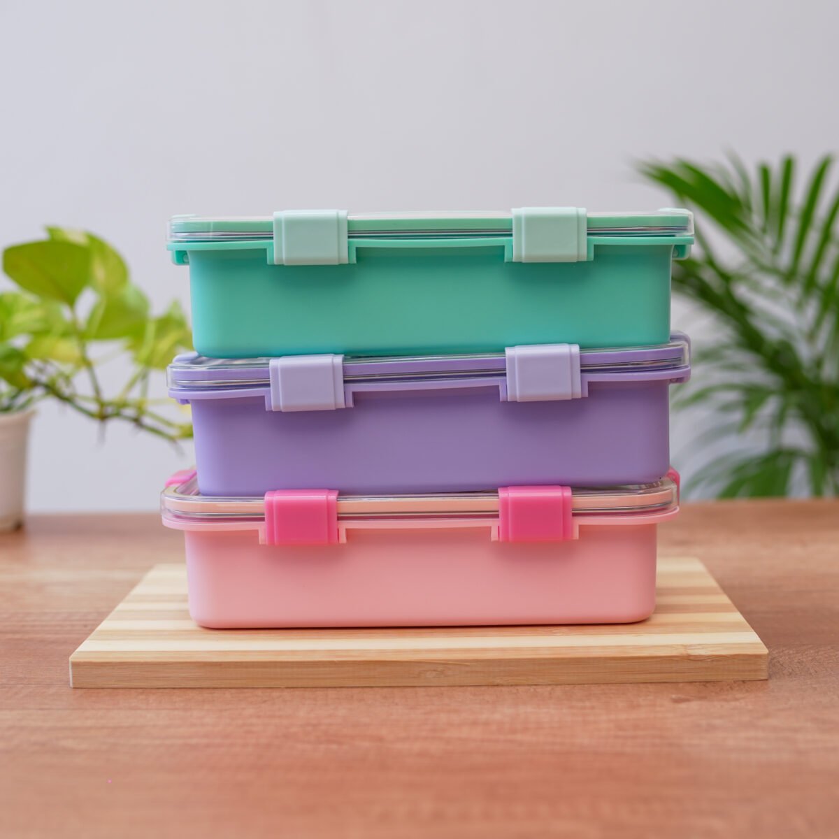 3 compartment leak proof insulated stainless steel lunch box - Image 4