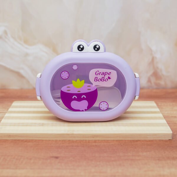 Cute Frog Shaped Kids Lunch Box With Dividers