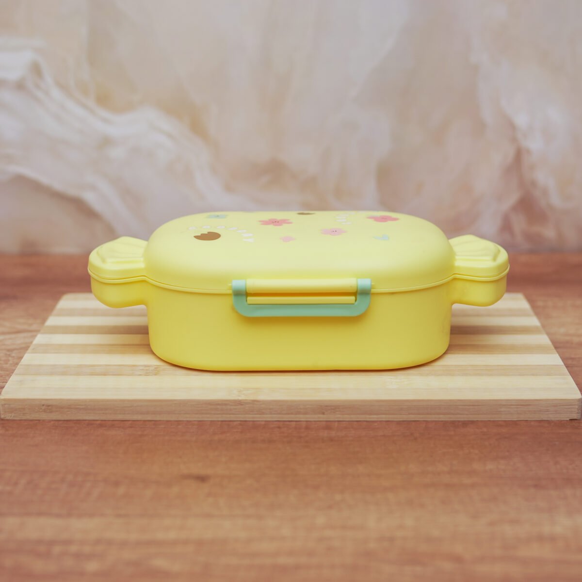 Candy Shaped Food Storage Container 2 Grids Meals Storage Box Cartoon with Cutlery&Buckle for School Kids and Children - Image 2