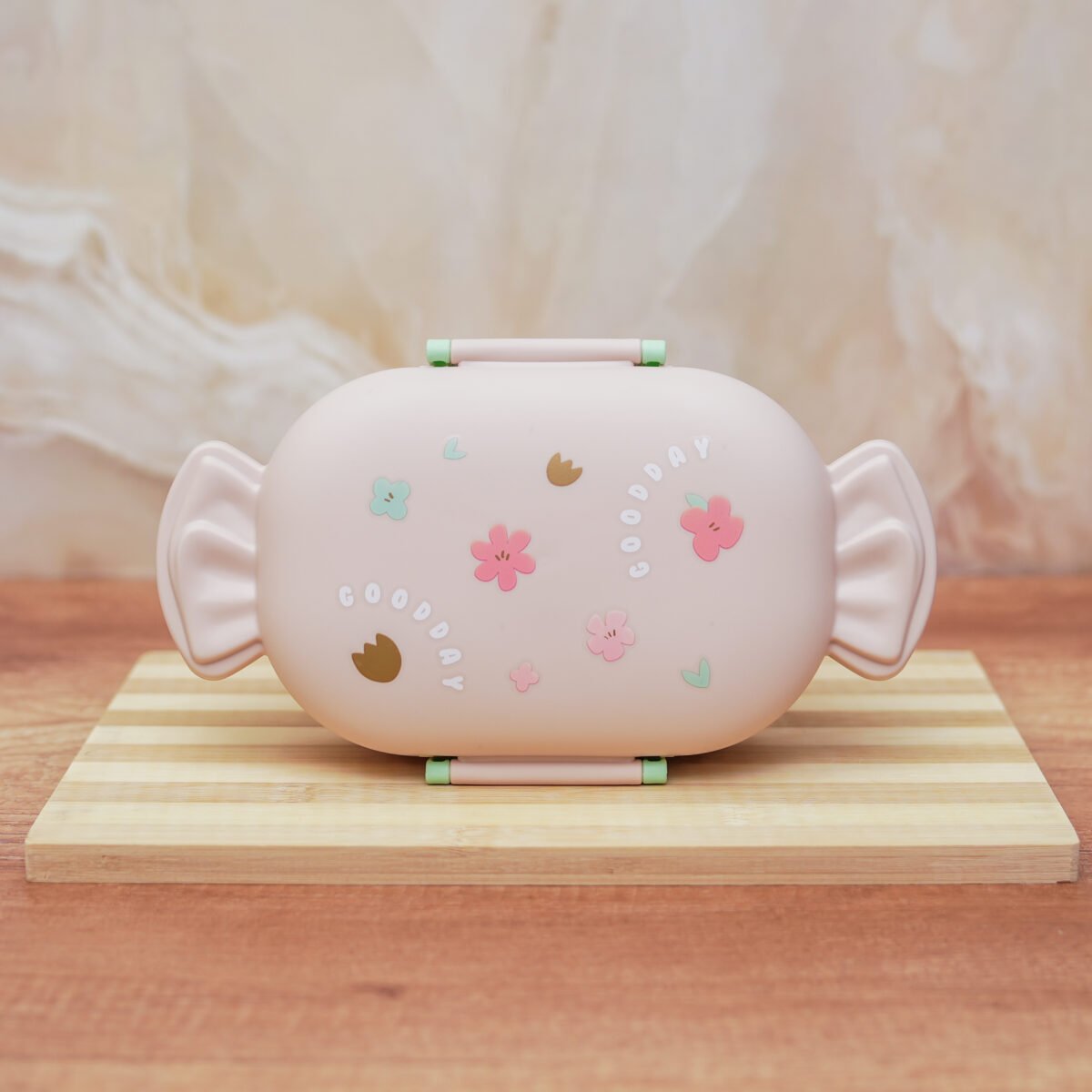 Candy Shaped Food Storage Container 2 Grids Meals Storage Box Cartoon with Cutlery&Buckle for School Kids and Children - Image 5