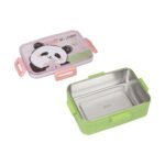 SINGLE COMPARTMENT PANDA PRINT INSULATED LUNCH BOX