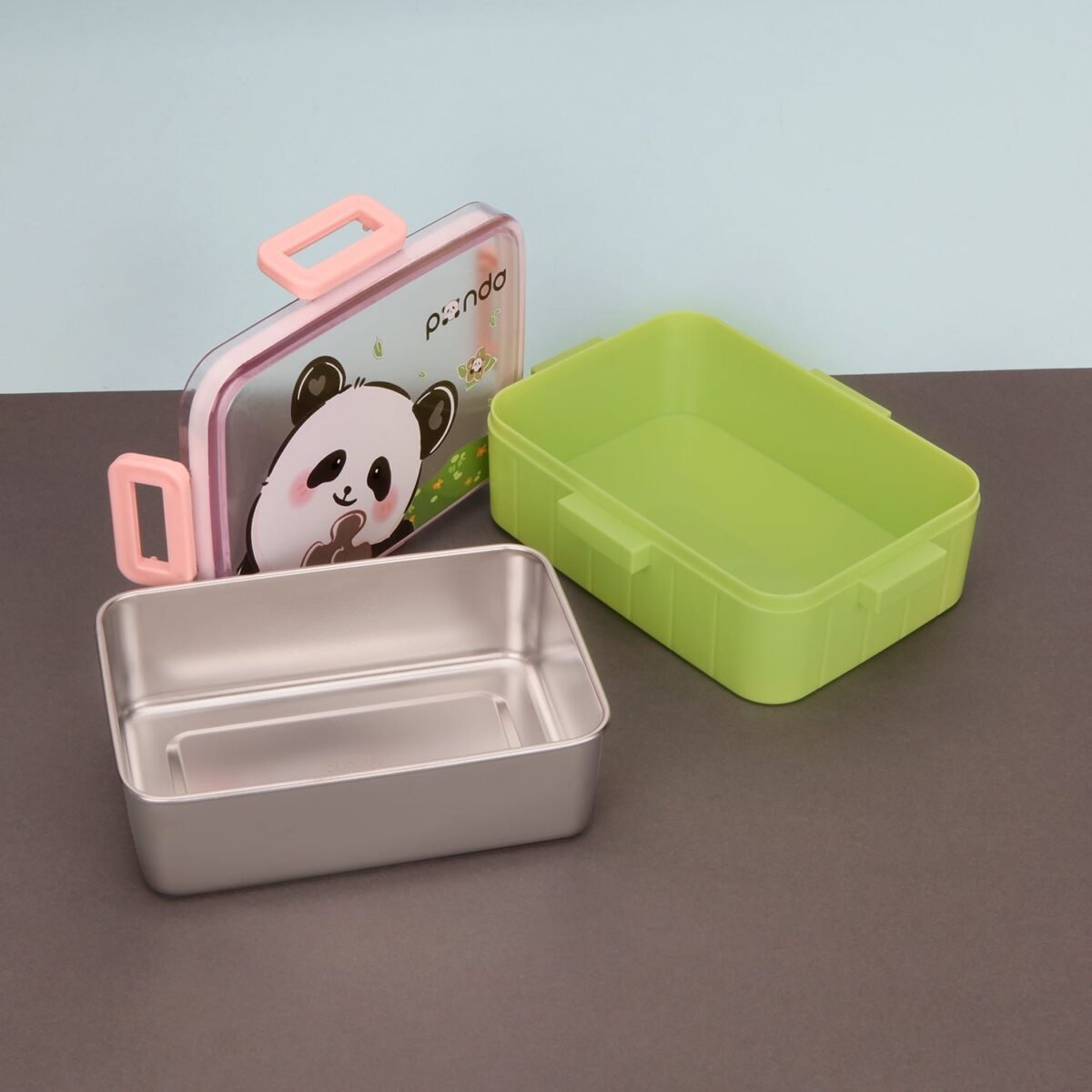 SINGLE COMPARTMENT PANDA PRINT INSULATED LUNCH BOX - Image 4
