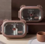 Portable Lunch Box Stainless Steel Compartment