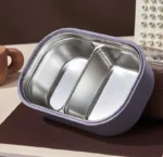 Portable Lunch Box Stainless Steel Compartment - Image 2